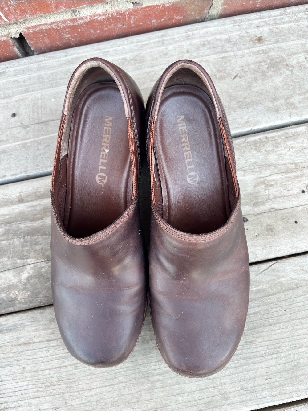 Women’s Merrell Leather Slip On Clog